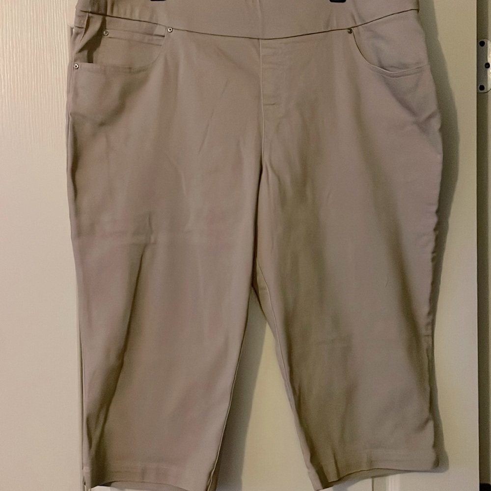 Time and Tru Tan Capris size 20 (XXL) Stretch